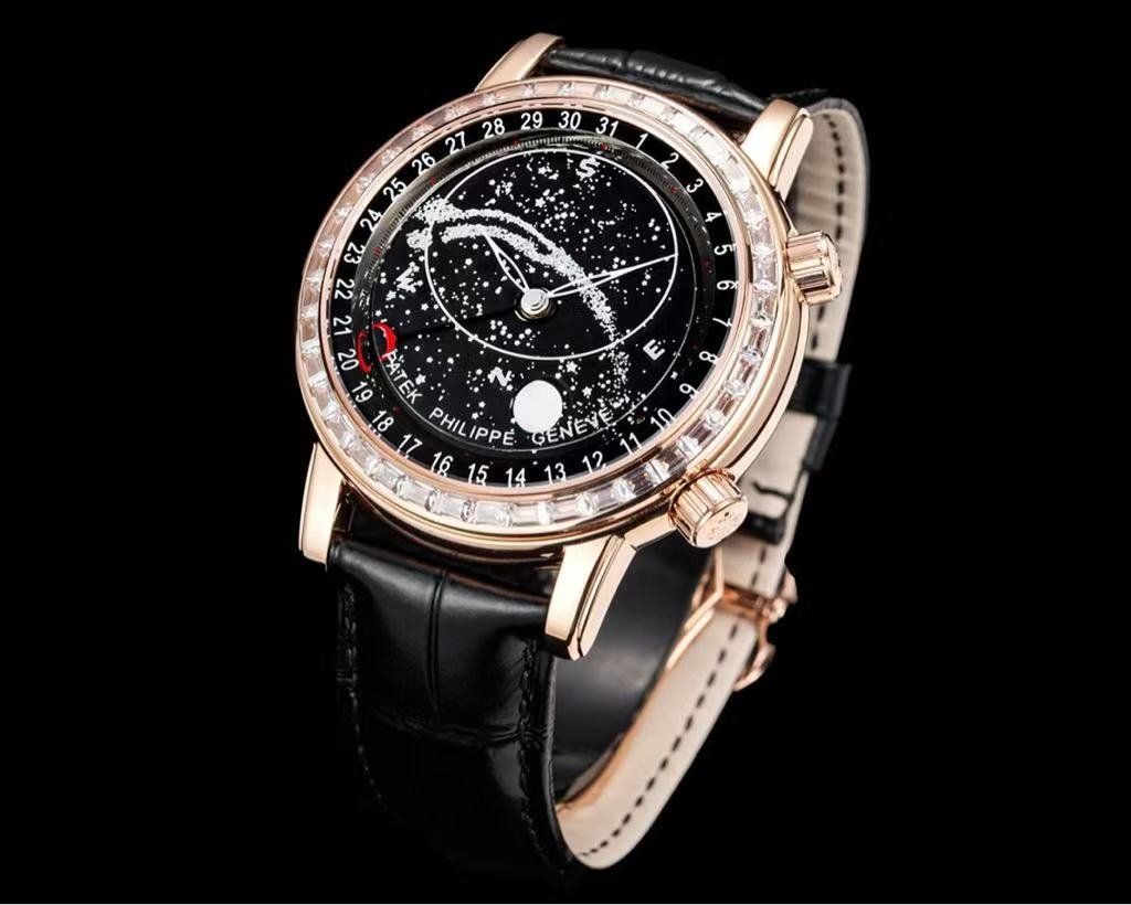 Patek Philippe--Moissanite Starry Rose Gold R6104-001 Replica Watch - Image 2