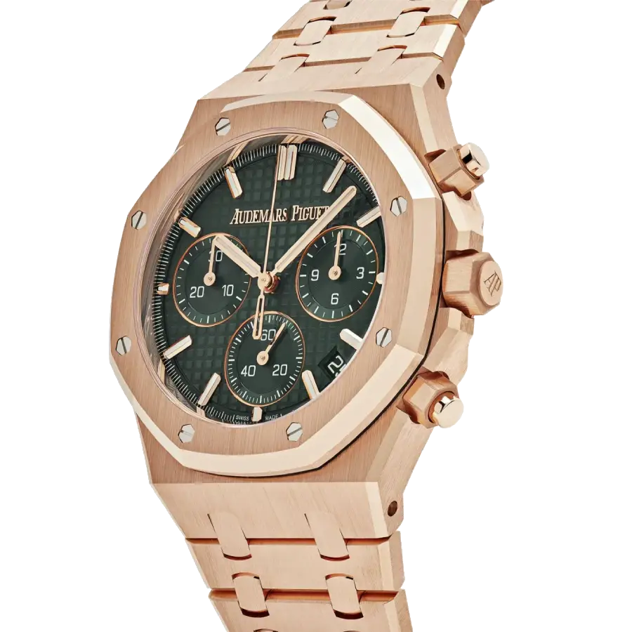 Audemars Piguet Royal Oak 26240OR.OO.1320OR.04 Rose Gold Green Dial - Image 2