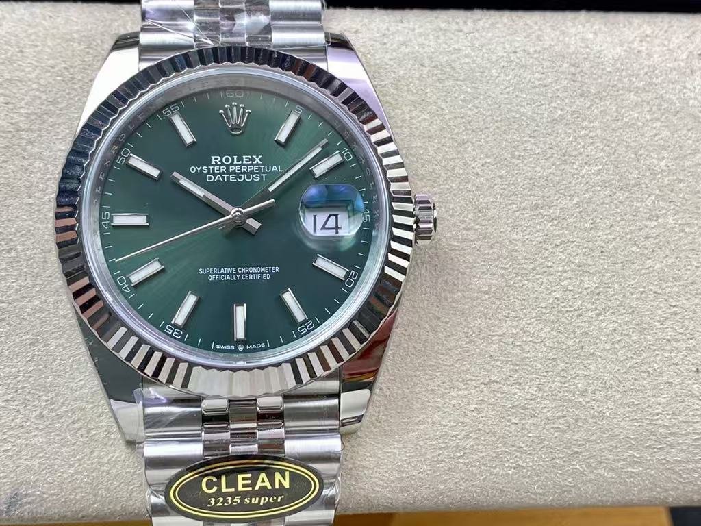 Datejust 41 Mint Green Dial Replica - Image 3