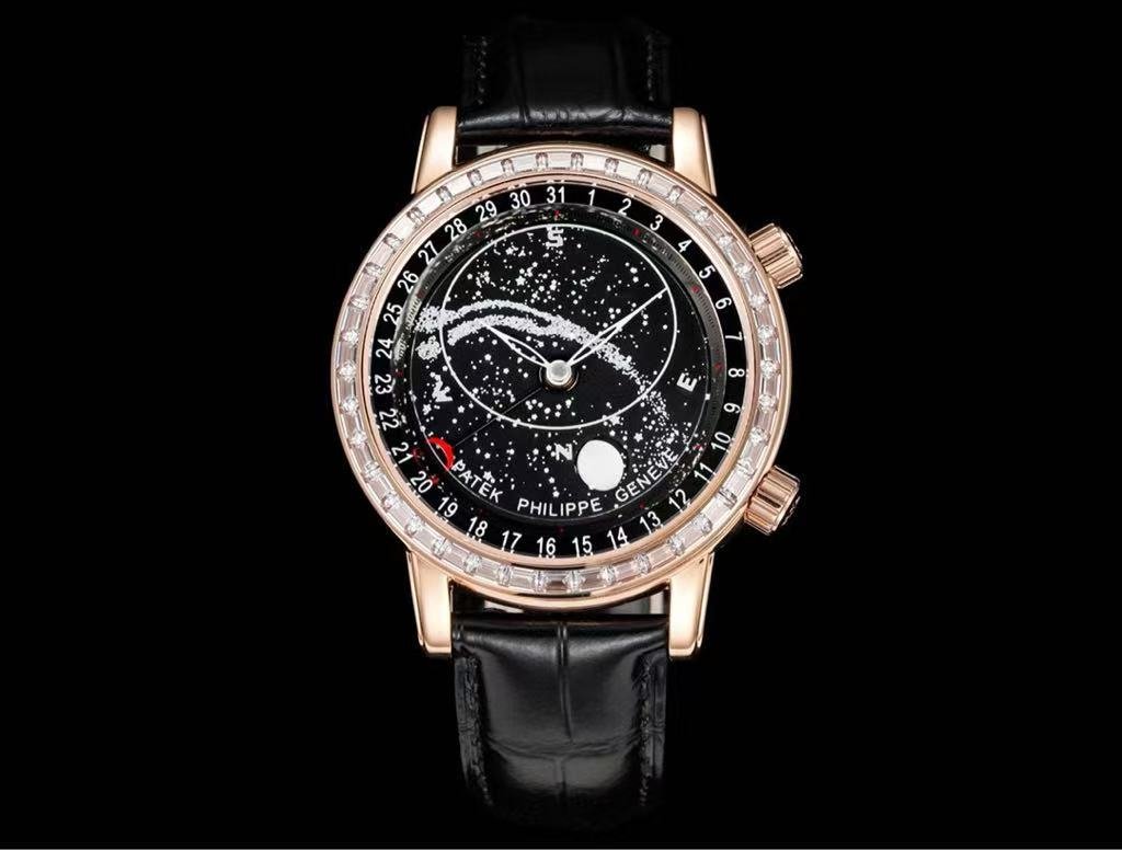 Patek Philippe--Moissanite Starry Rose Gold R6104-001 Replica Watch