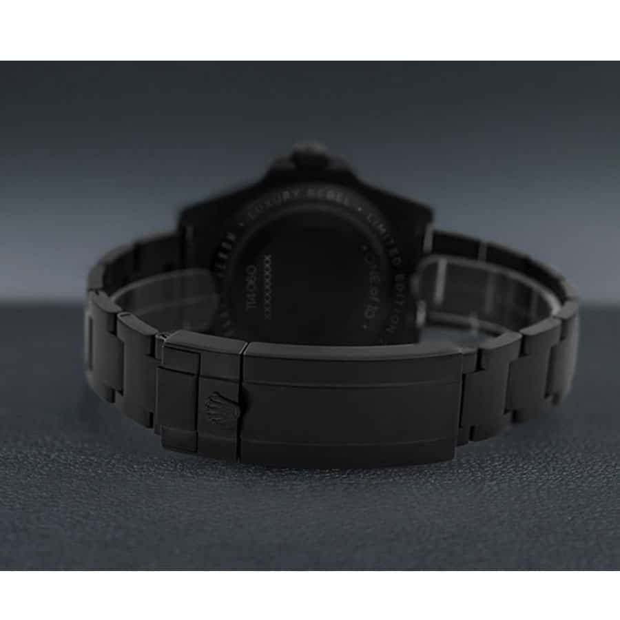 Rolex Blaken Submariner Poker Green Dial 114060 Replica - Image 4