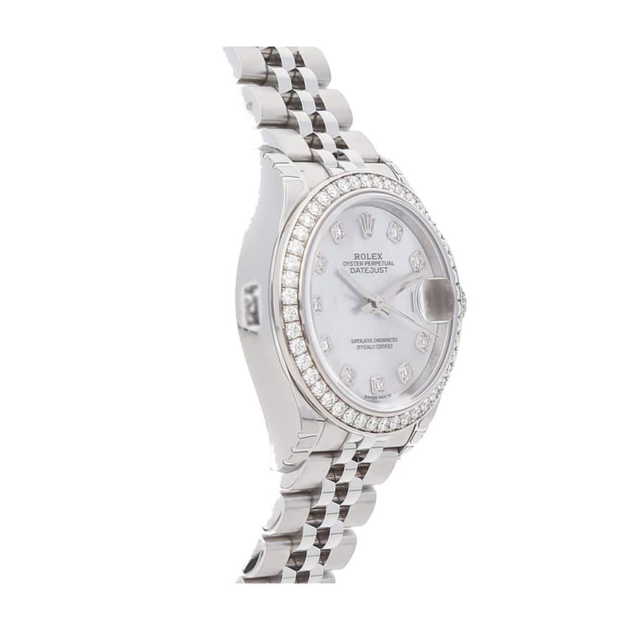 Rolex Datejust 279384RBR White Gold Mother Pearl Dial Jubilee Replica - Image 3