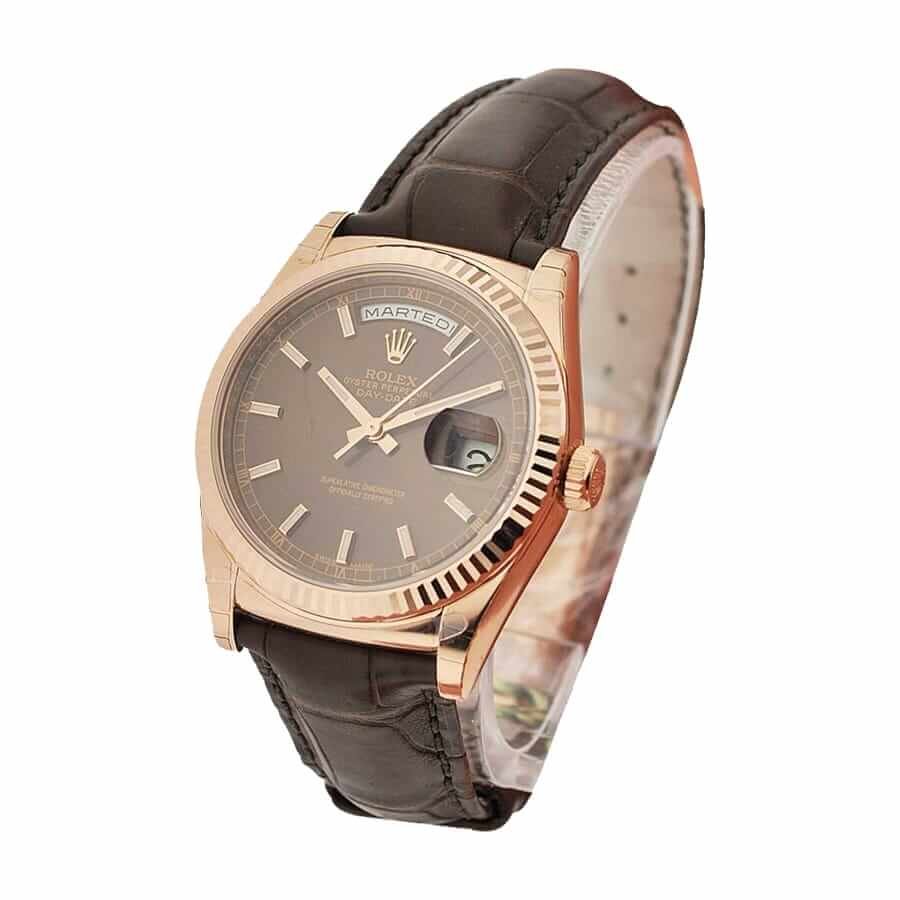 Rolex Day-Date 118135 V5 Brown Dial Replica - Image 2
