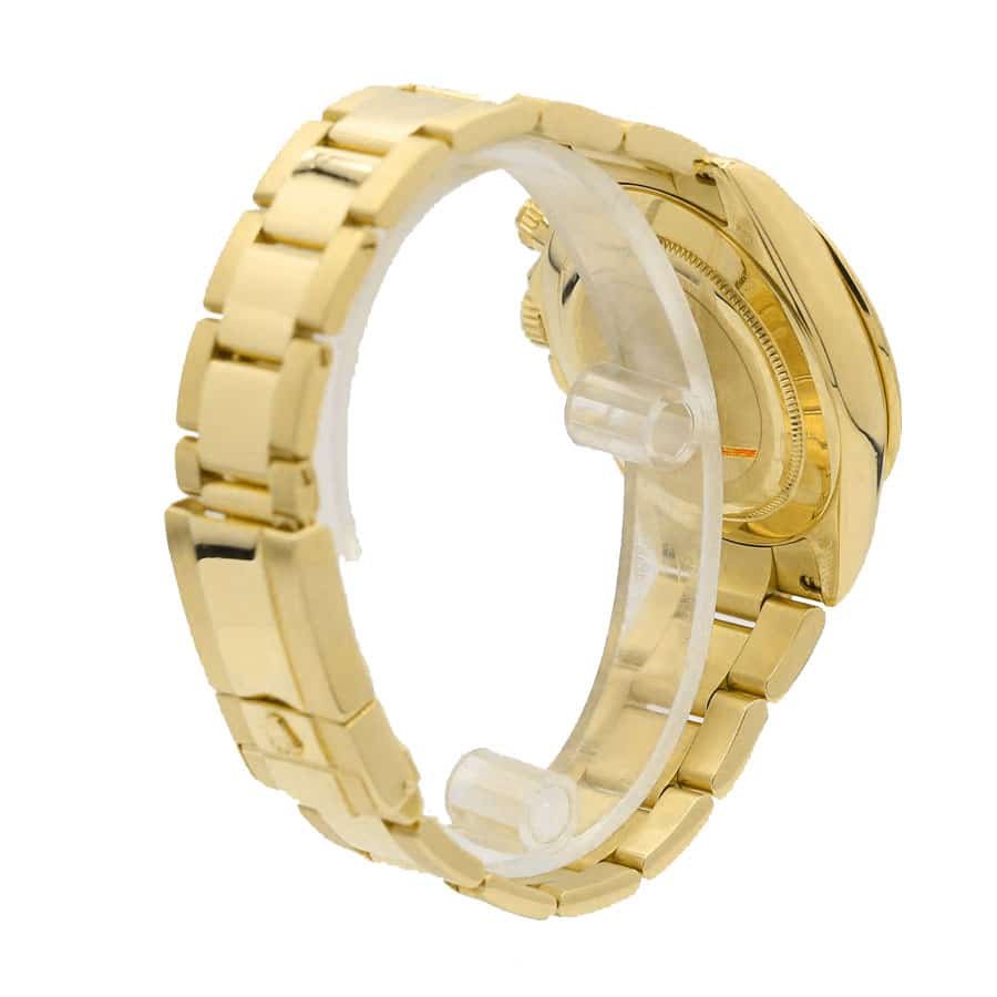 Rolex Daytona Cosmograph 116528 Yellow Gold White Dial Oyster Replica - Image 3